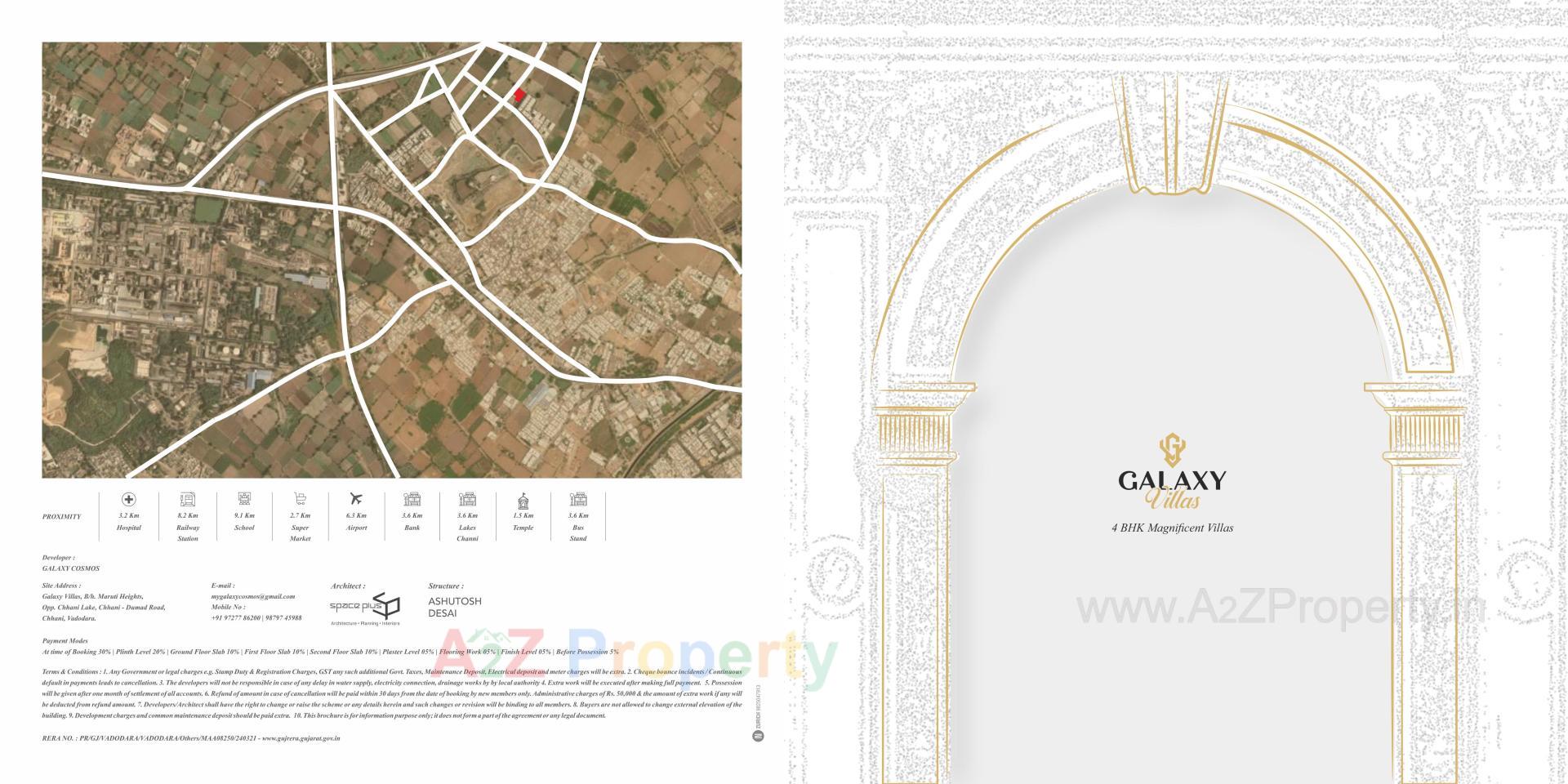  of real estate project Galaxy Villas located at Chhani, Vadodara, Gujarat