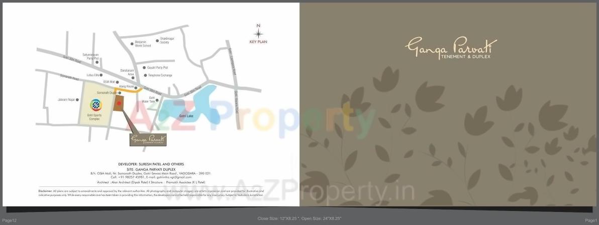  of real estate project Ganga Parvati Duplex located at Gotri, Vadodara, Gujarat