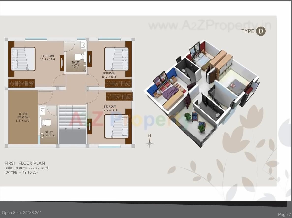 Layout of real estate project Ganga Parvati Duplex located at Gotri, Vadodara, Gujarat