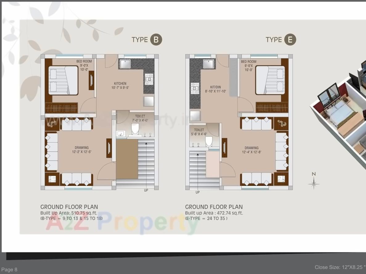 Layout of real estate project Ganga Parvati Duplex located at Gotri, Vadodara, Gujarat