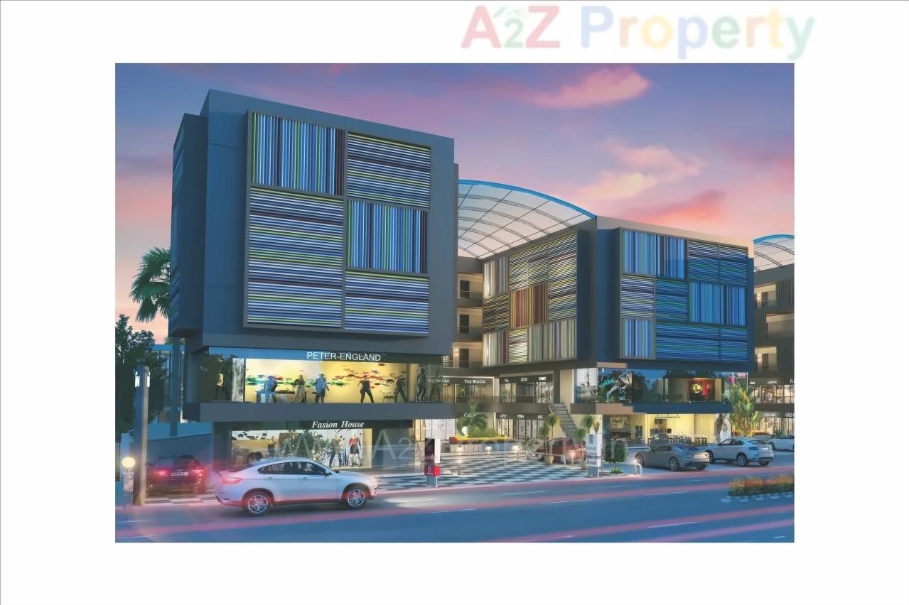 3D Elevation of real estate project Gangotri Icon located at Vasna, Vadodara, Gujarat