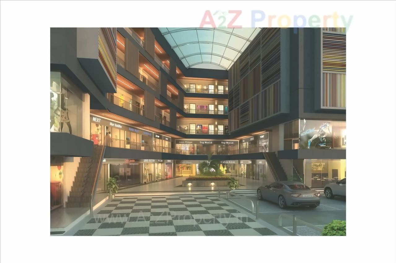 3D Elevation of real estate project Gangotri Icon located at Vasna, Vadodara, Gujarat