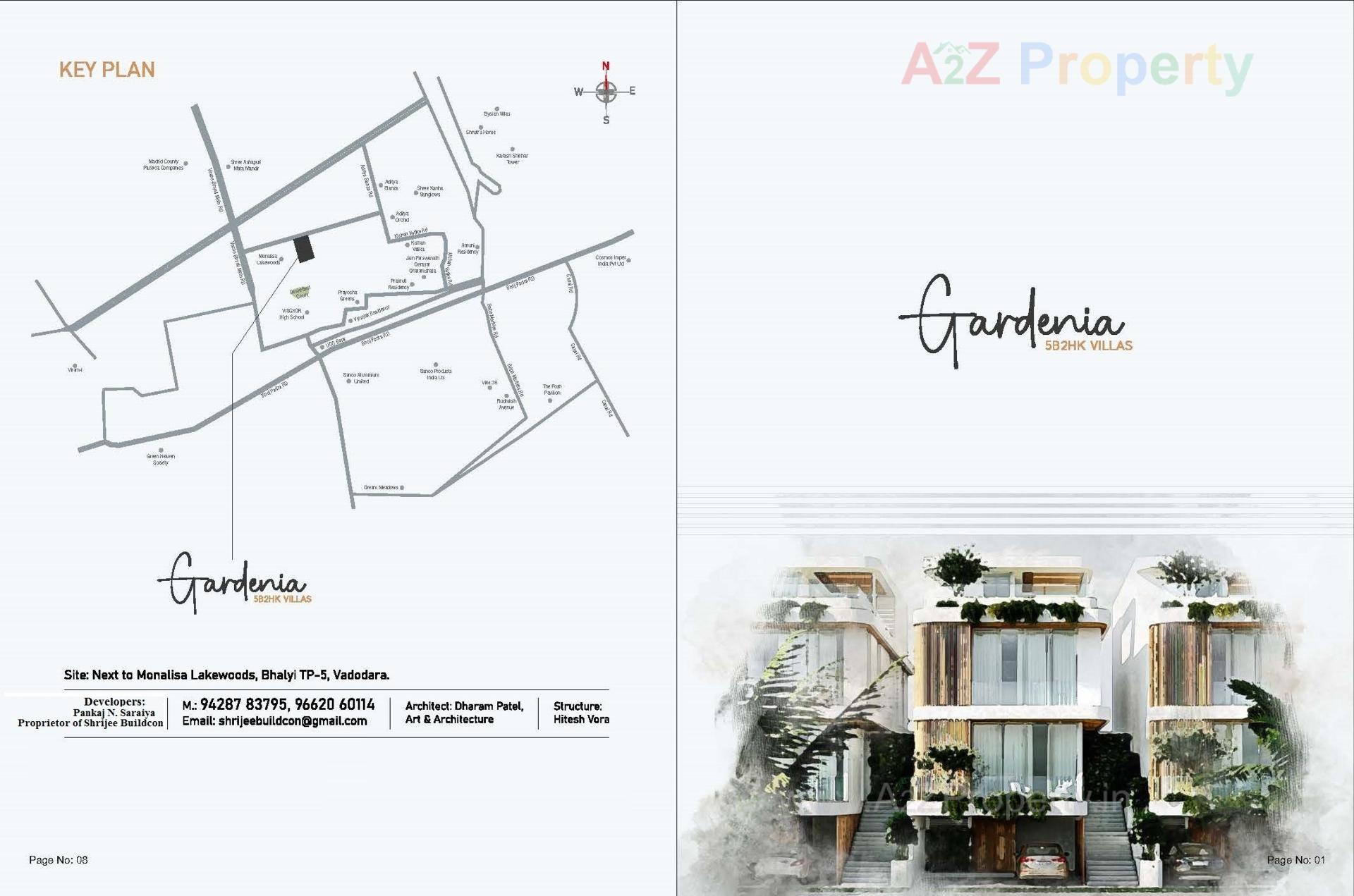  of real estate project Gardenia located at Bhayli, Vadodara, Gujarat