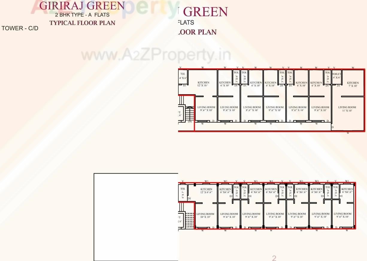 Layout of real estate project Giriraj Green located at Bajwa, Vadodara, Gujarat