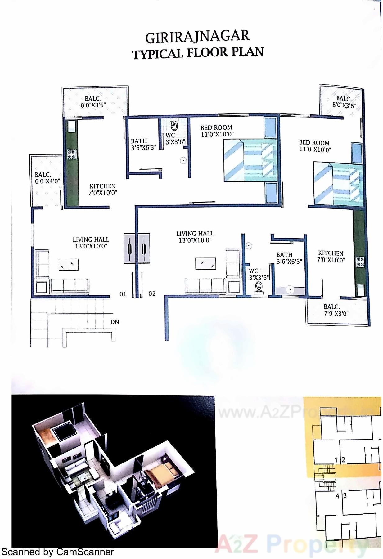 Layout of real estate project Giriraj Nagar located at Bajwa, Vadodara, Gujarat