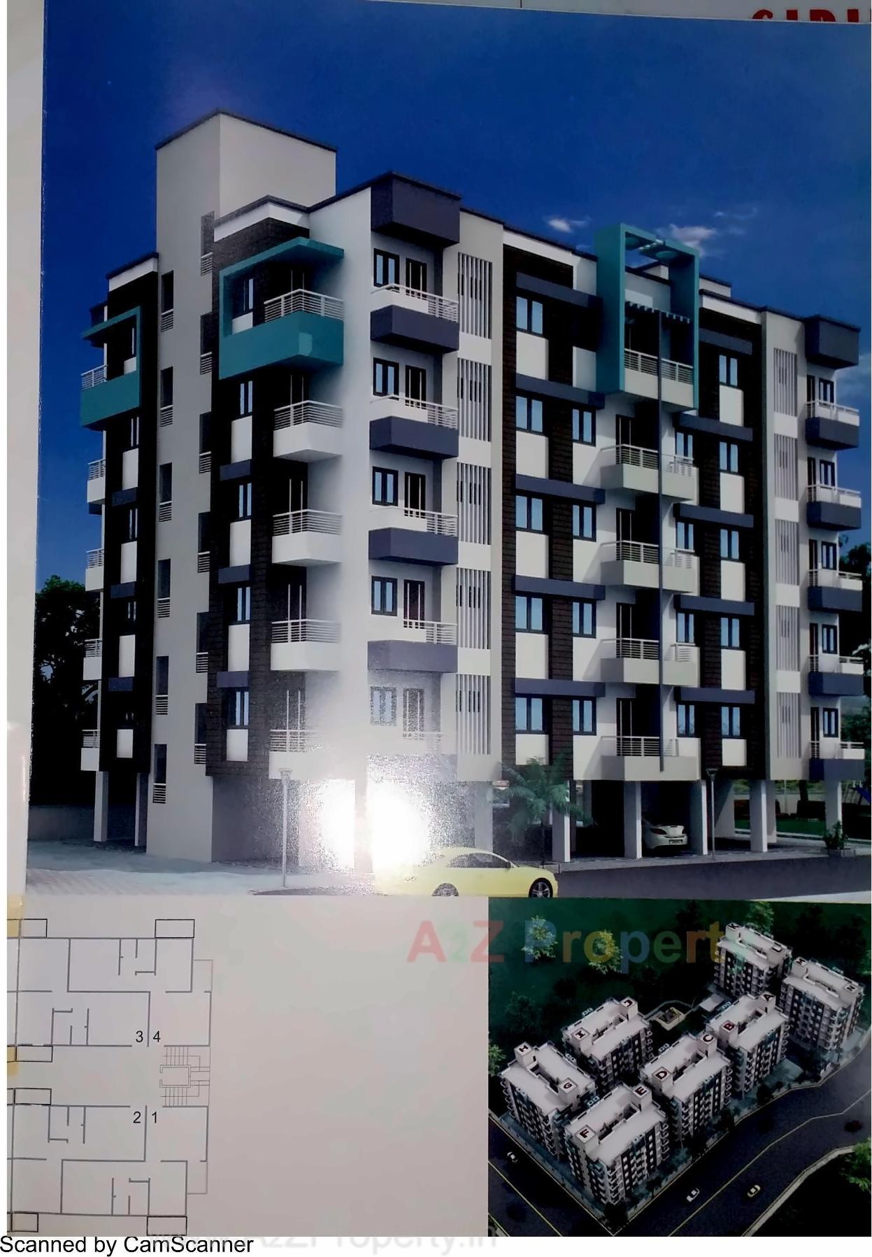 3D Elevation of real estate project Giriraj Nagar located at Bajwa, Vadodara, Gujarat