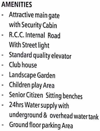 Amenities of Giriraj Nagar