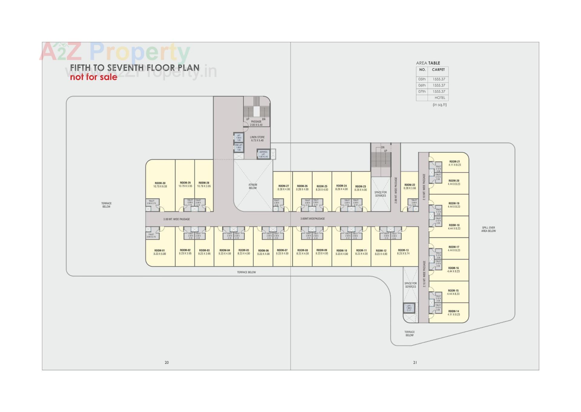 Layout of real estate project Gj Central located at Kasba, Vadodara, Gujarat