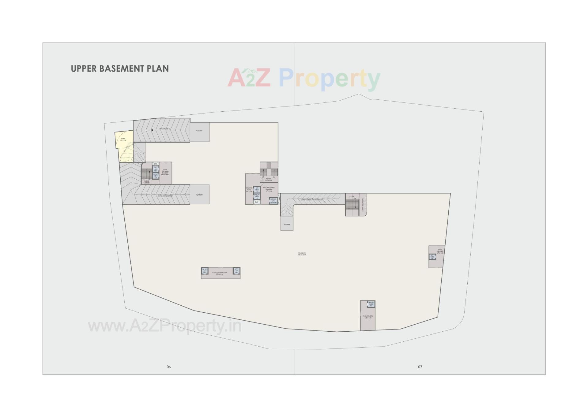 Layout of real estate project Gj Central located at Kasba, Vadodara, Gujarat