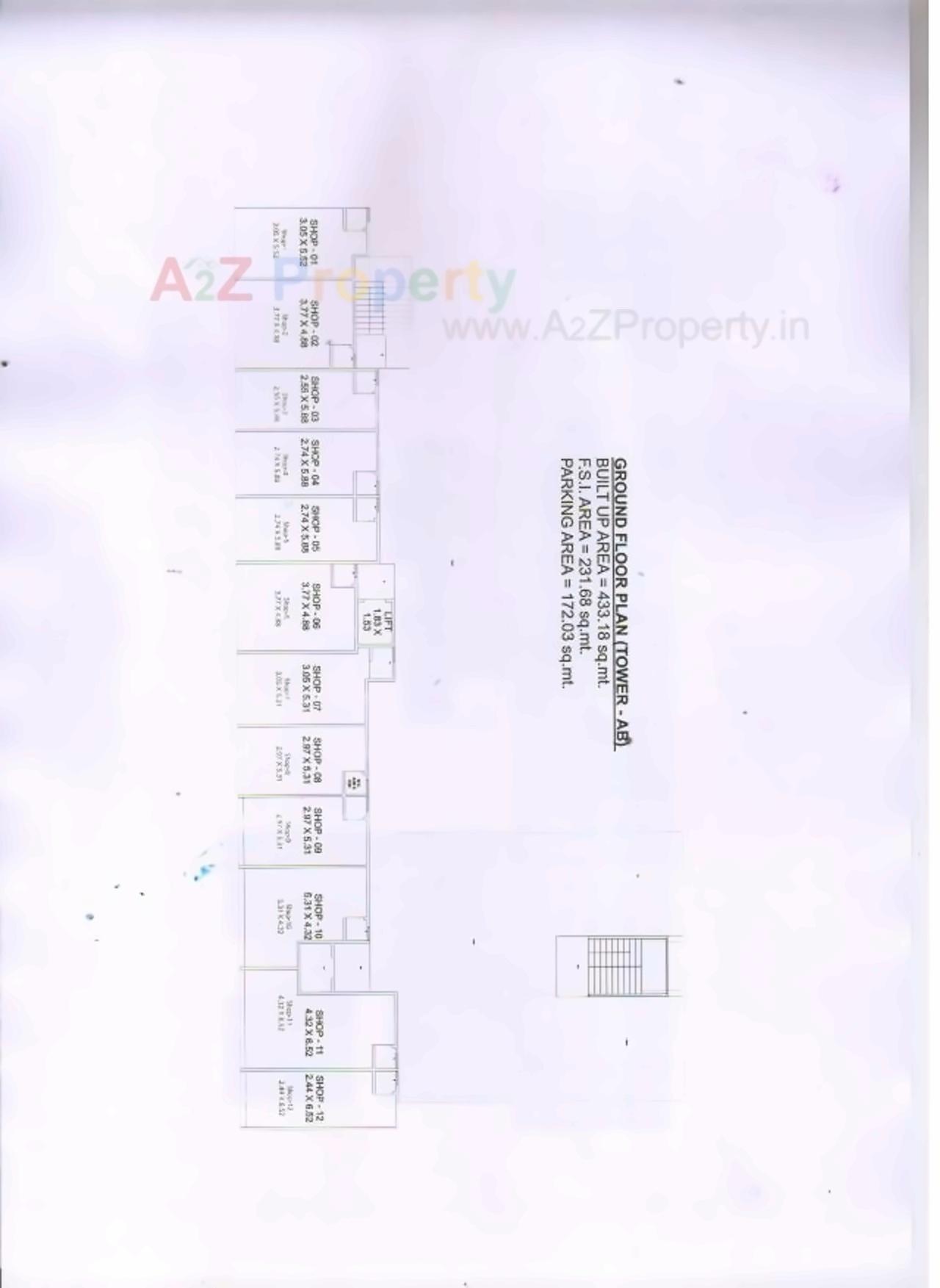 Layout of real estate project Gokul Dham located at Padra, Vadodara, Gujarat