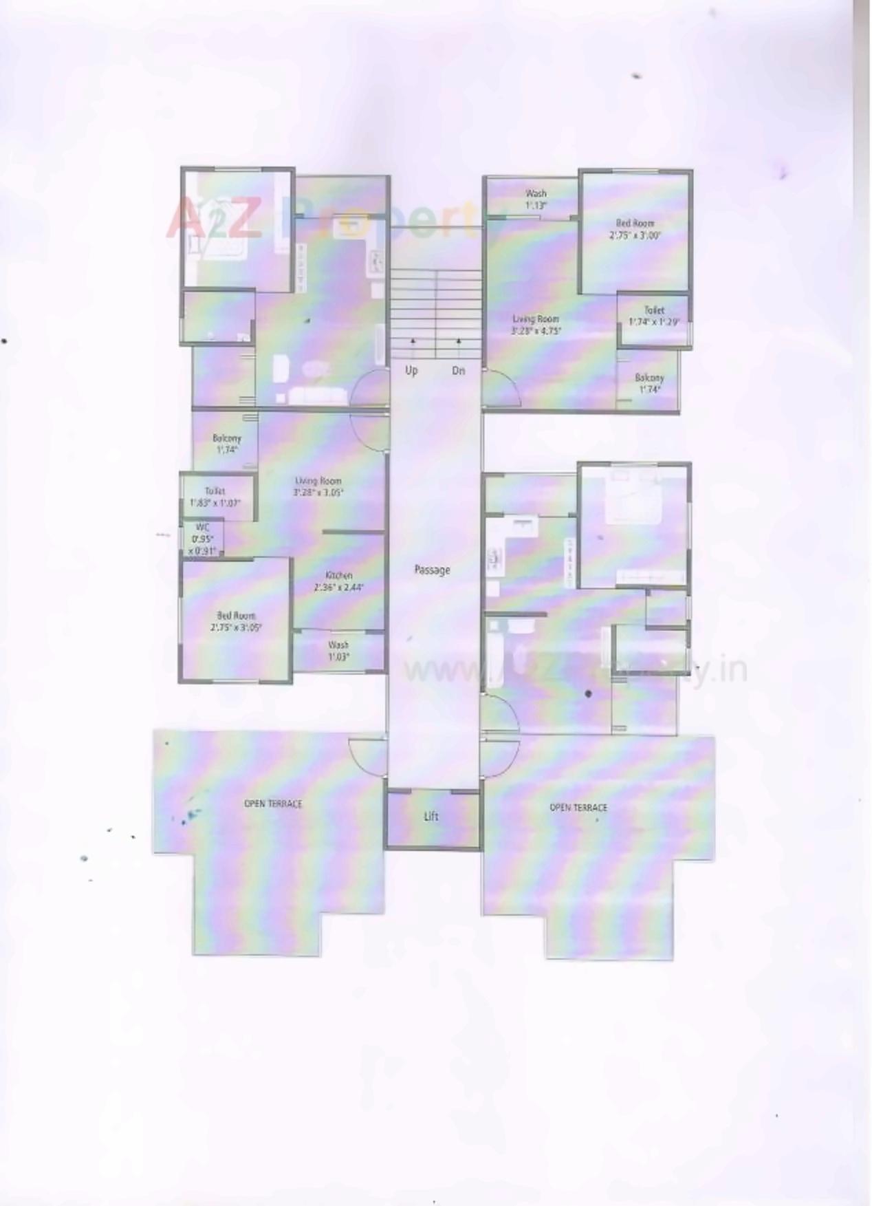 Layout of real estate project Gokul Dham located at Padra, Vadodara, Gujarat