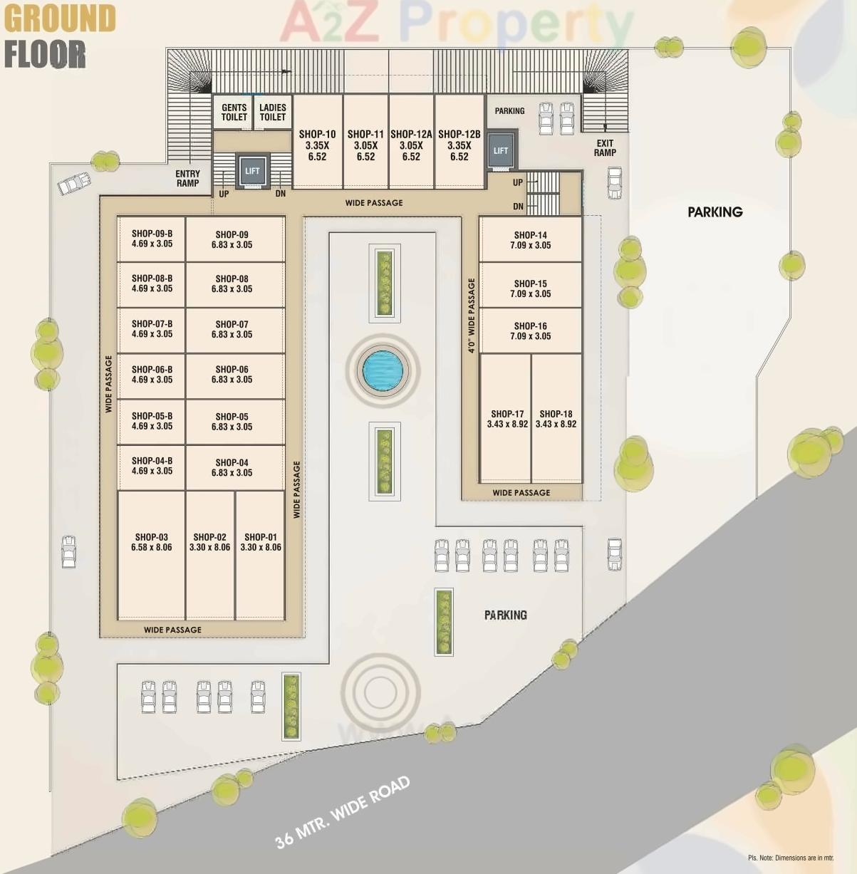 Layout of real estate project Gokuldham Signature located at Koyali, Vadodara, Gujarat