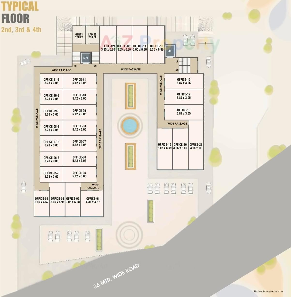 Layout of real estate project Gokuldham Signature located at Koyali, Vadodara, Gujarat