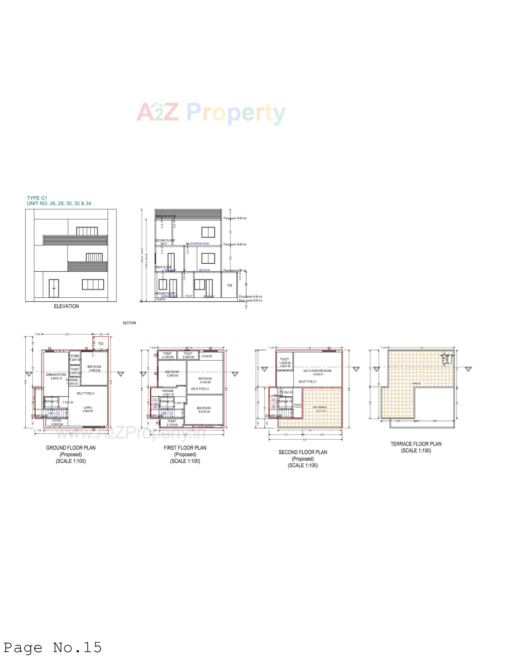Layout of real estate project Gokulesh Greens located at Atladara, Vadodara, Gujarat