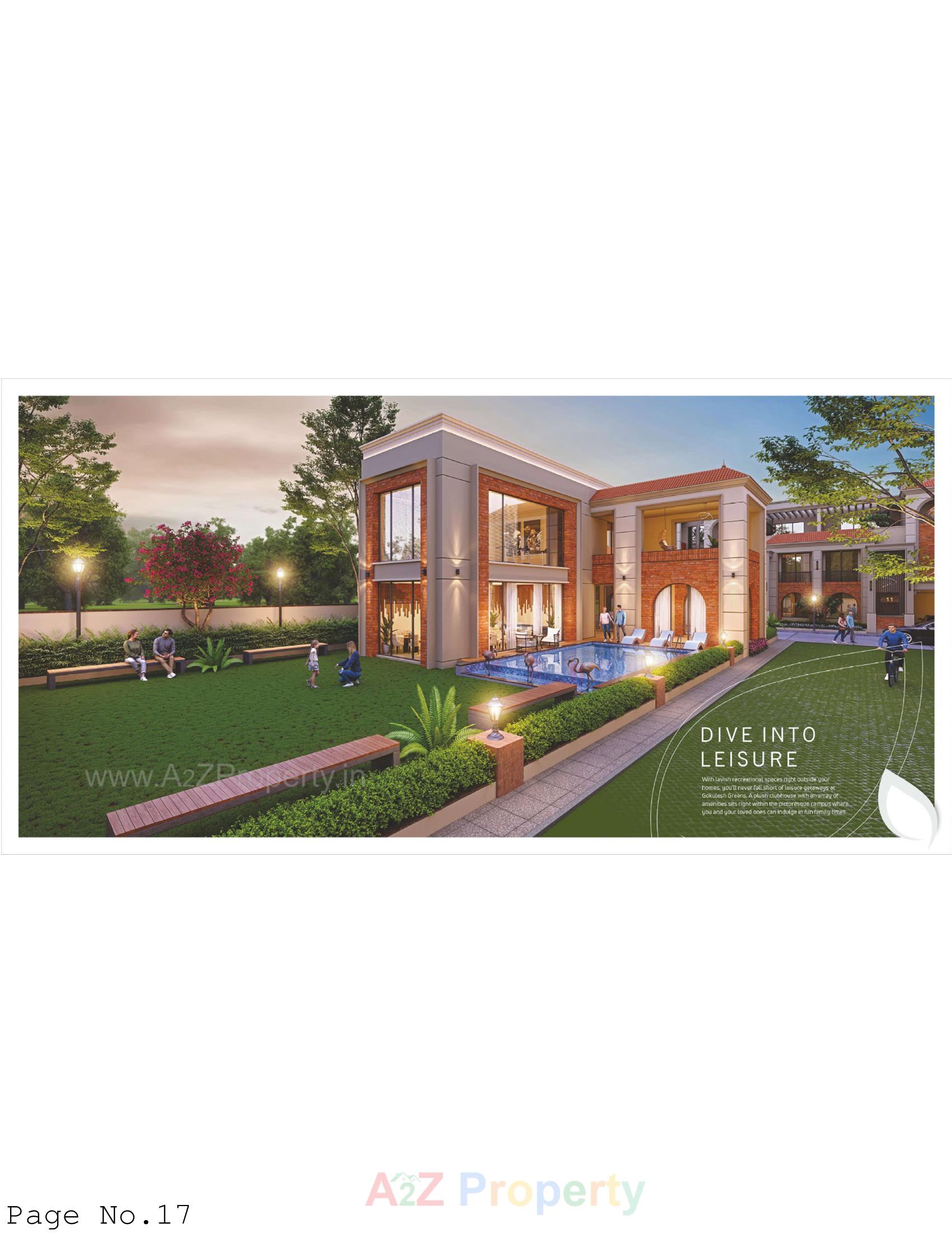 3D Elevation of real estate project Gokulesh Greens located at Atladara, Vadodara, Gujarat