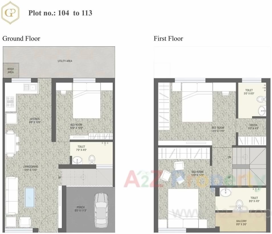 Layout of real estate project Gold Point located at Gorva, Vadodara, Gujarat