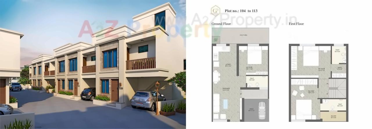 Layout of real estate project Gold Point located at Gorva, Vadodara, Gujarat