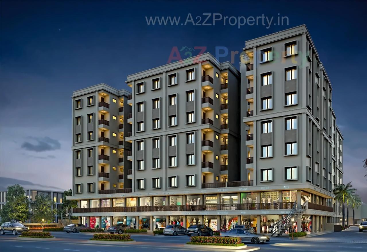 3D Elevation of real estate project Gold Point located at Gorva, Vadodara, Gujarat