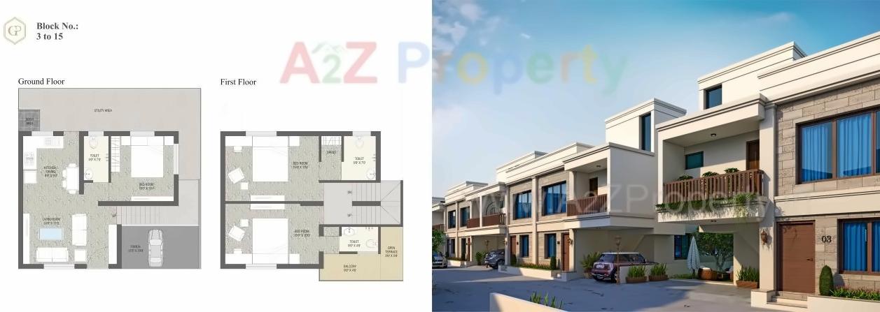 Layout of real estate project Gold Point located at Gorva, Vadodara, Gujarat