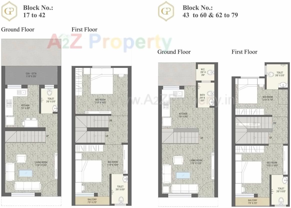 Layout of real estate project Gold Point located at Gorva, Vadodara, Gujarat