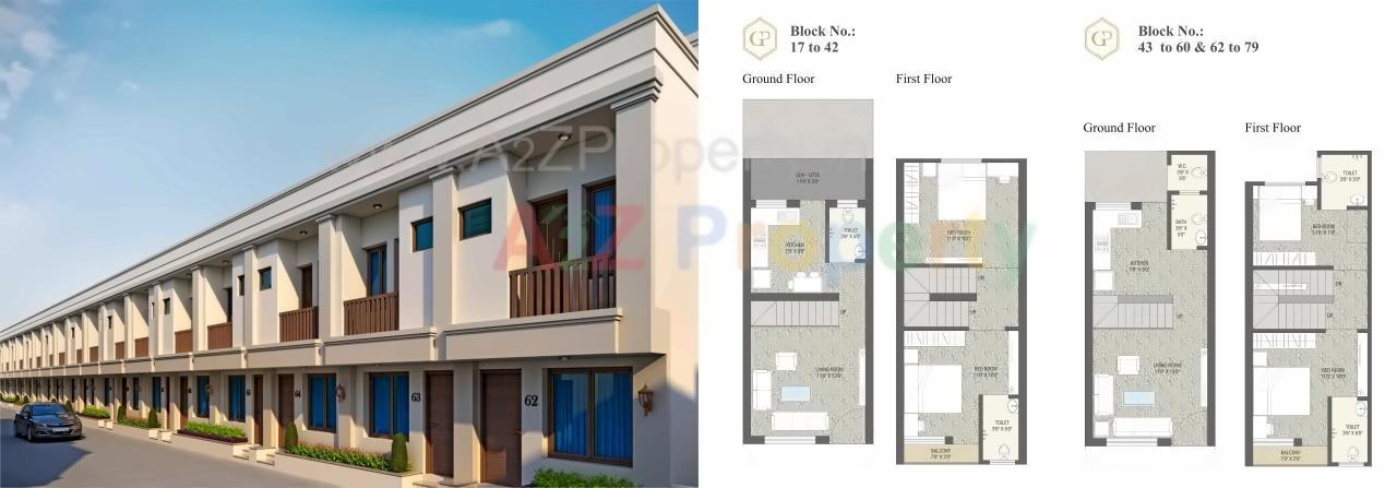 Layout of real estate project Gold Point located at Gorva, Vadodara, Gujarat