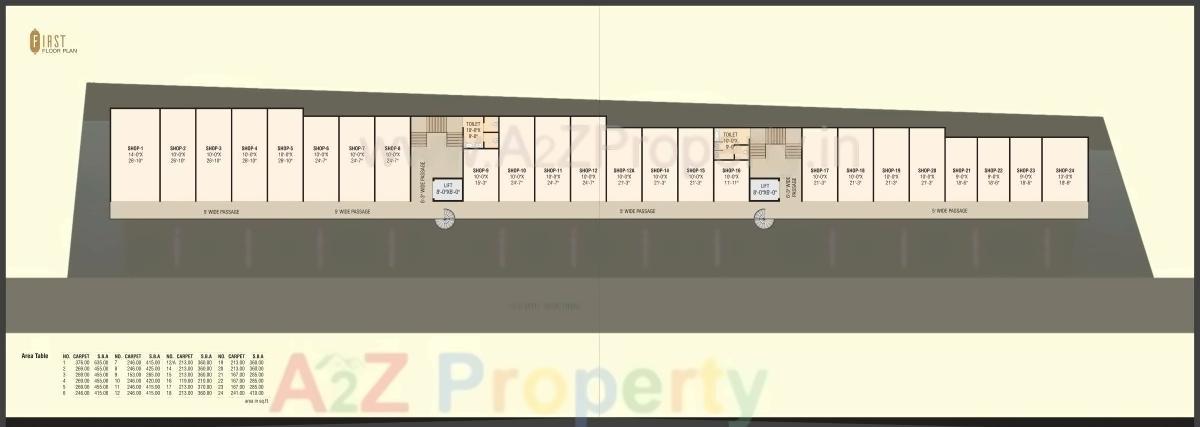 Layout of real estate project Goldcroft located at Bhayli, Vadodara, Gujarat
