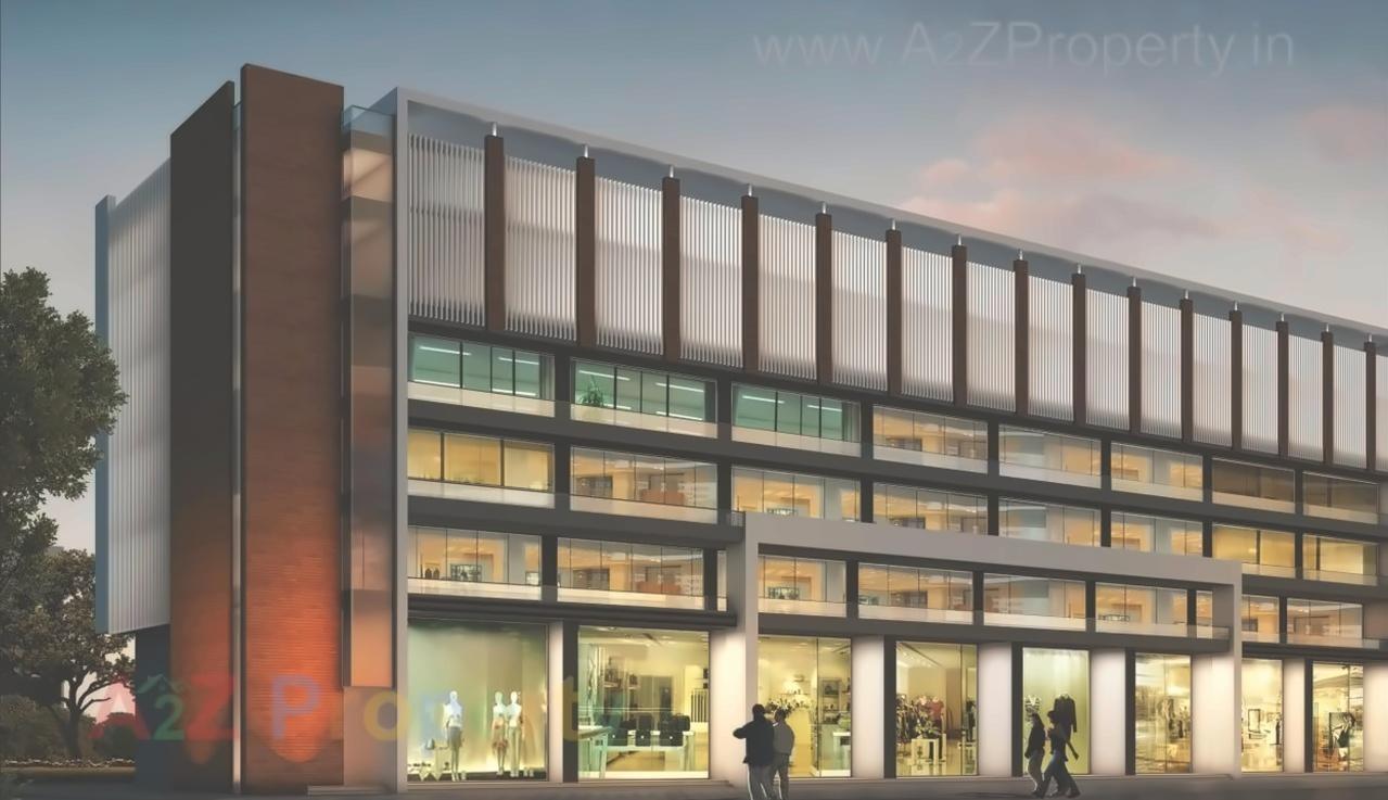 3D Elevation of real estate project Golden Icon located at Jetalpur, Vadodara, Gujarat