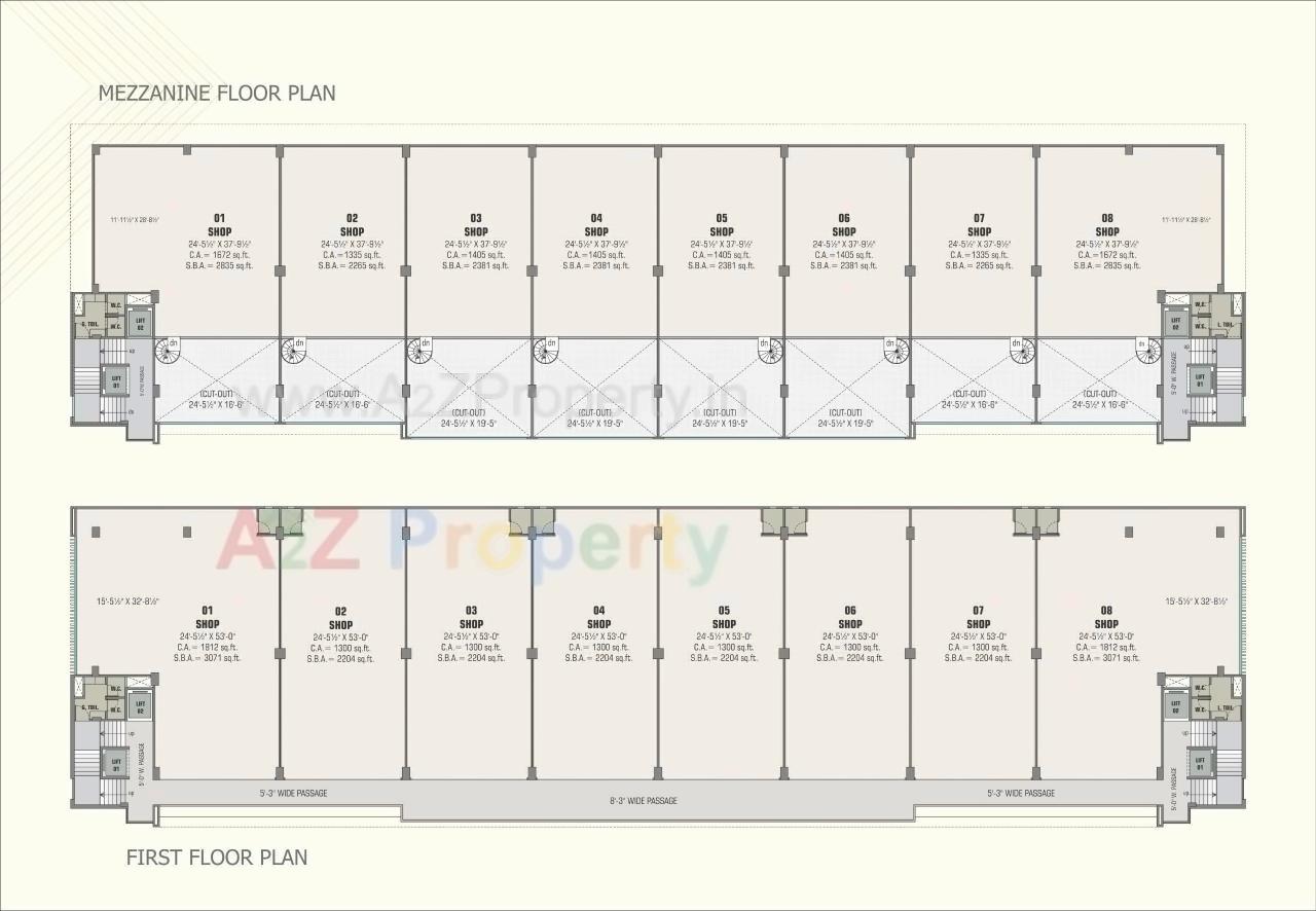 Layout of real estate project Golden Icon located at Jetalpur, Vadodara, Gujarat