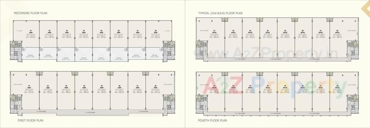 Layout of real estate project Golden Icon located at Jetalpur, Vadodara, Gujarat