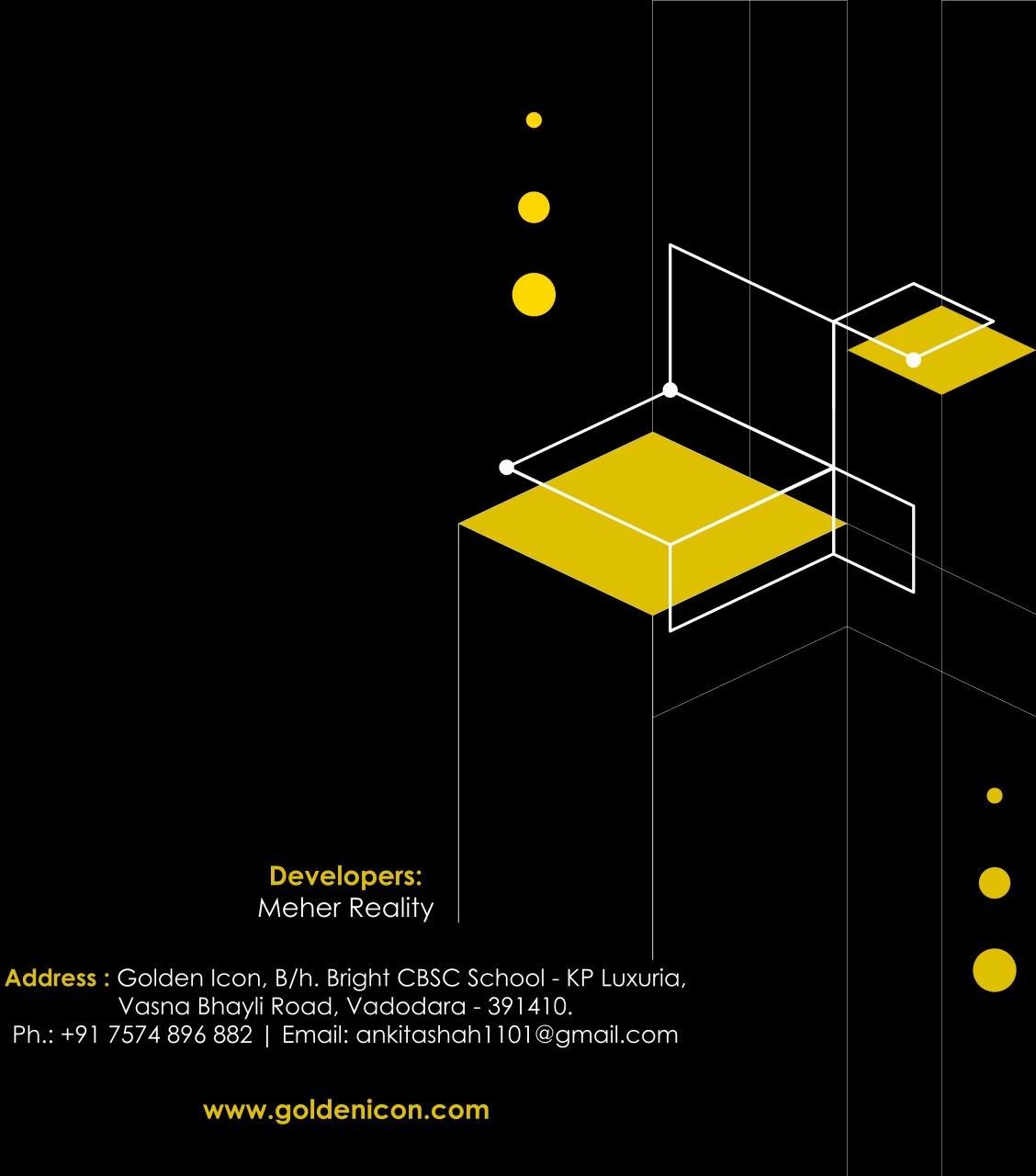  of real estate project Golden Icon located at Bhayli, Vadodara, Gujarat