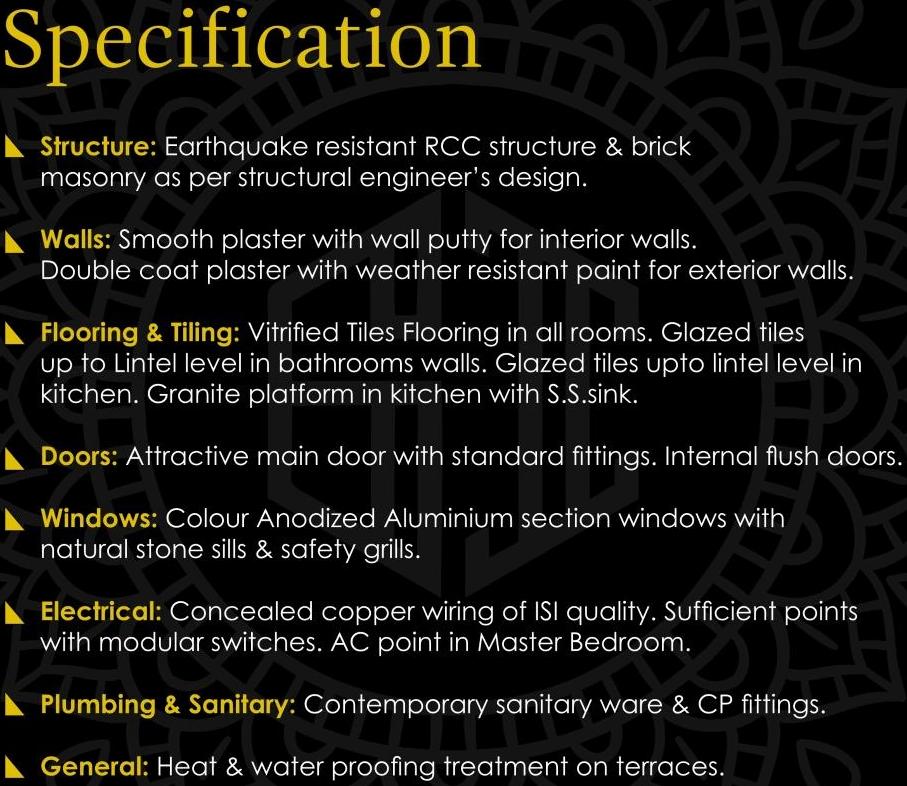  of real estate project Golden Icon located at Bhayli, Vadodara, Gujarat