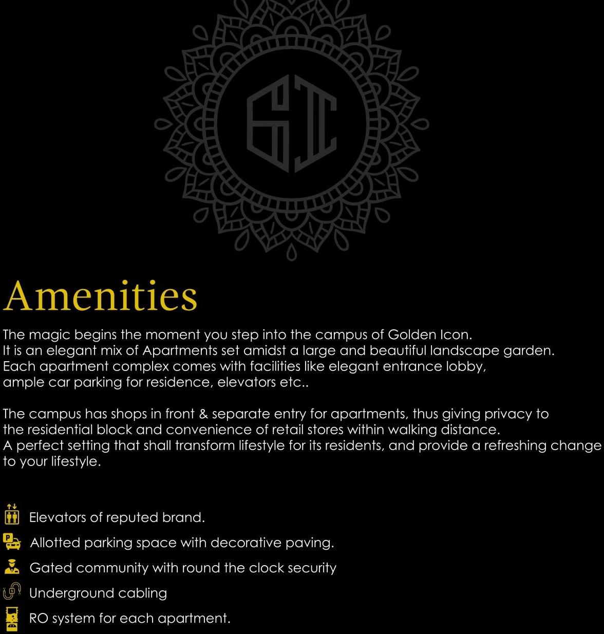 Amenities of Golden Icon