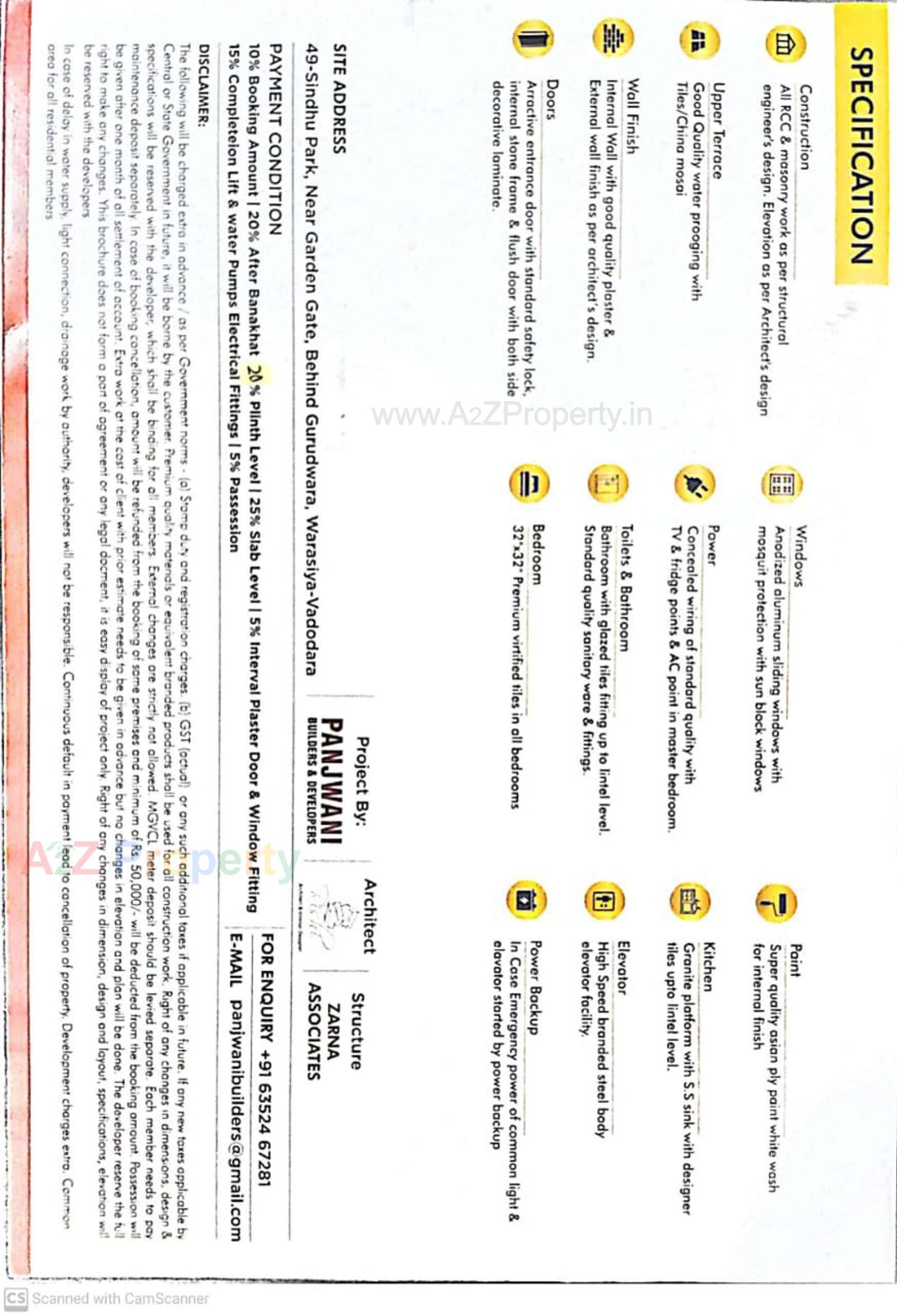  of real estate project Golden Icon located at Kasba, Vadodara, Gujarat