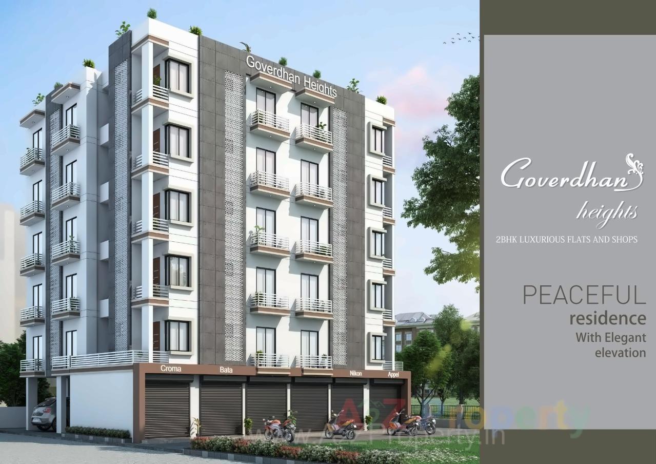 3D Elevation of real estate project Goverdhan Heights located at Vadodara, Vadodara, Gujarat