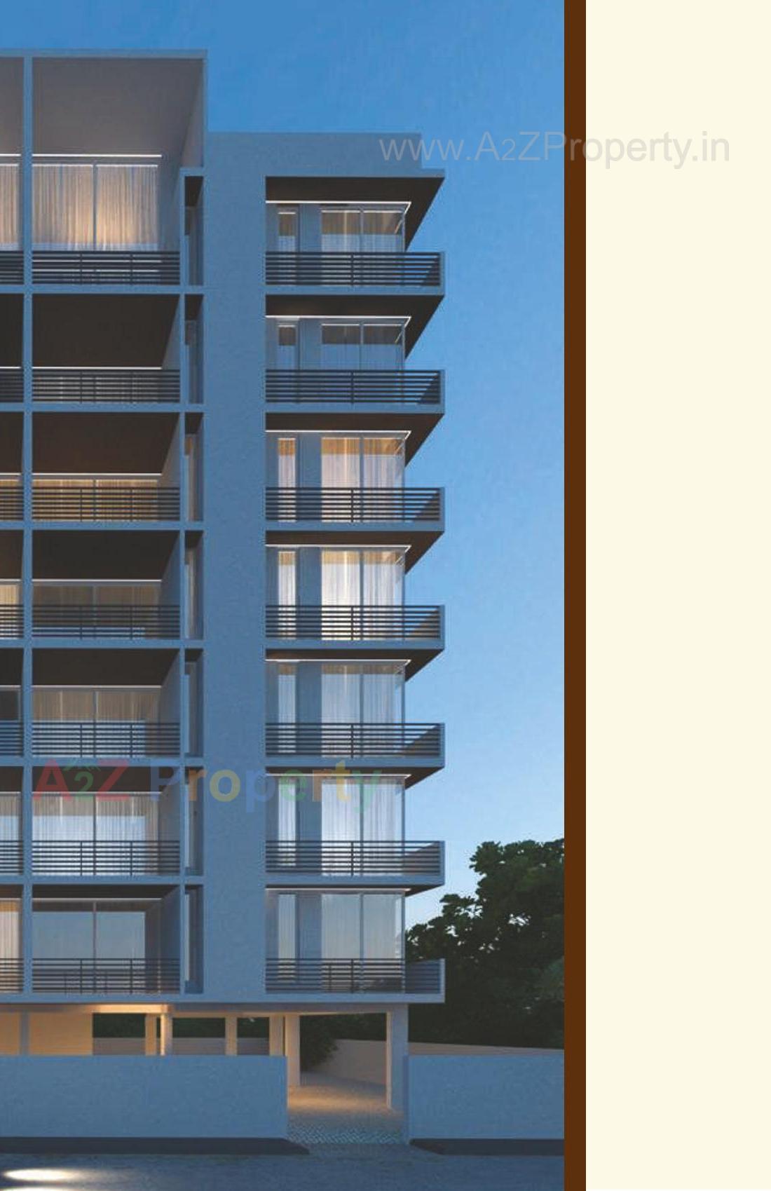 3D Elevation of real estate project Goverdhan Residency located at Subhanpura, Vadodara, Gujarat