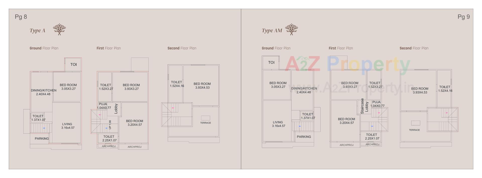 Layout of real estate project Gracewood Elegance located at Bill, Vadodara, Gujarat