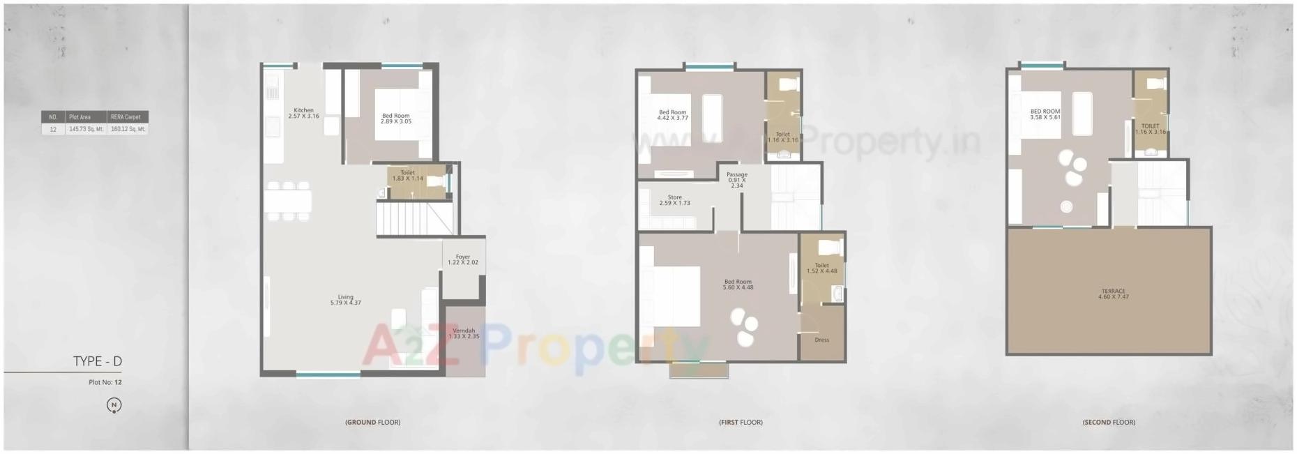 Layout of real estate project Gracewood located at Bhayli, Vadodara, Gujarat