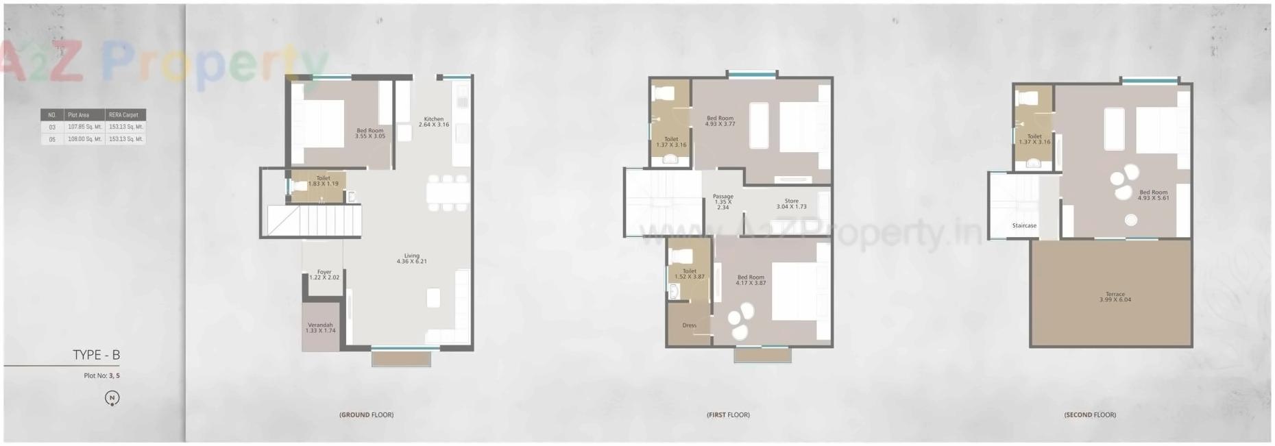 Layout of real estate project Gracewood located at Bhayli, Vadodara, Gujarat