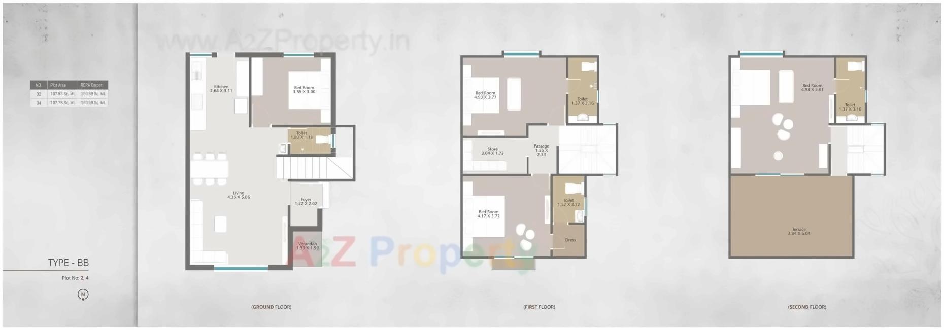 Layout of real estate project Gracewood located at Bhayli, Vadodara, Gujarat