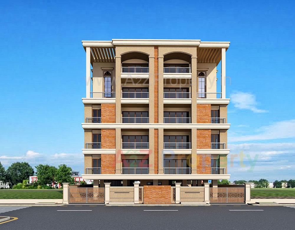 3D Elevation of real estate project Green Emerald located at Ankodia, Vadodara, Gujarat