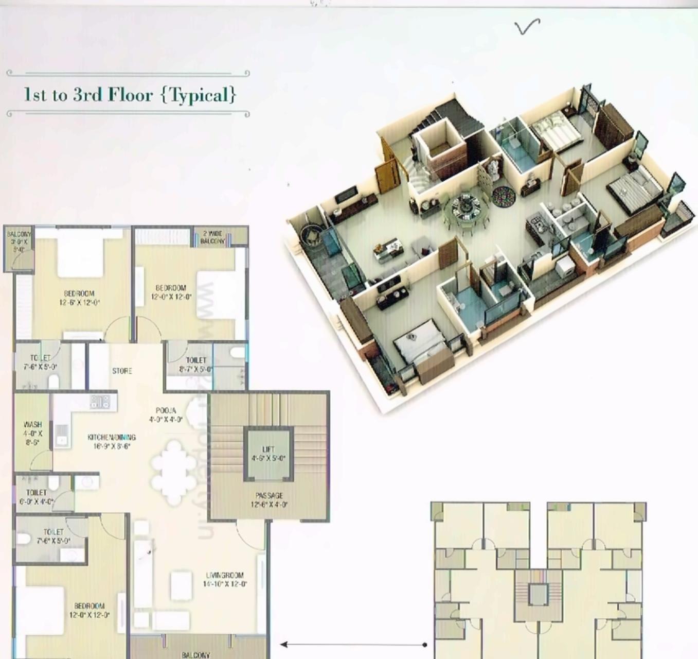 Layout of real estate project Green Emerald located at Ankodia, Vadodara, Gujarat