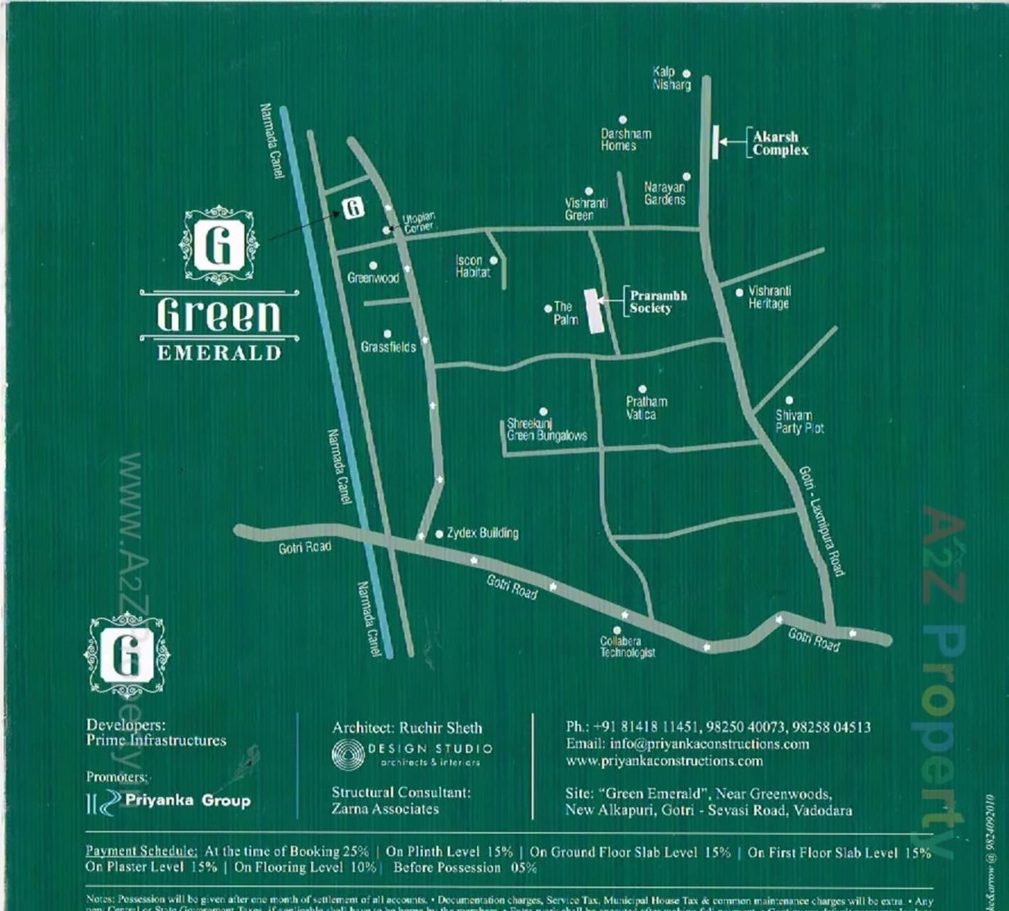  of real estate project Green Emerald located at Ankodia, Vadodara, Gujarat