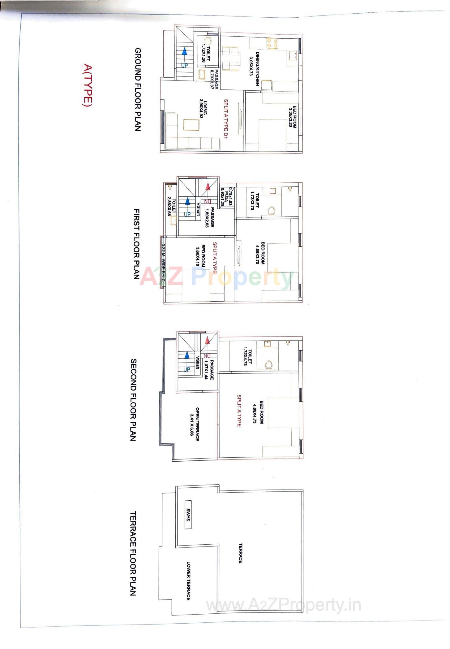 Layout of real estate project Green Leaf located at Sevasi, Vadodara, Gujarat