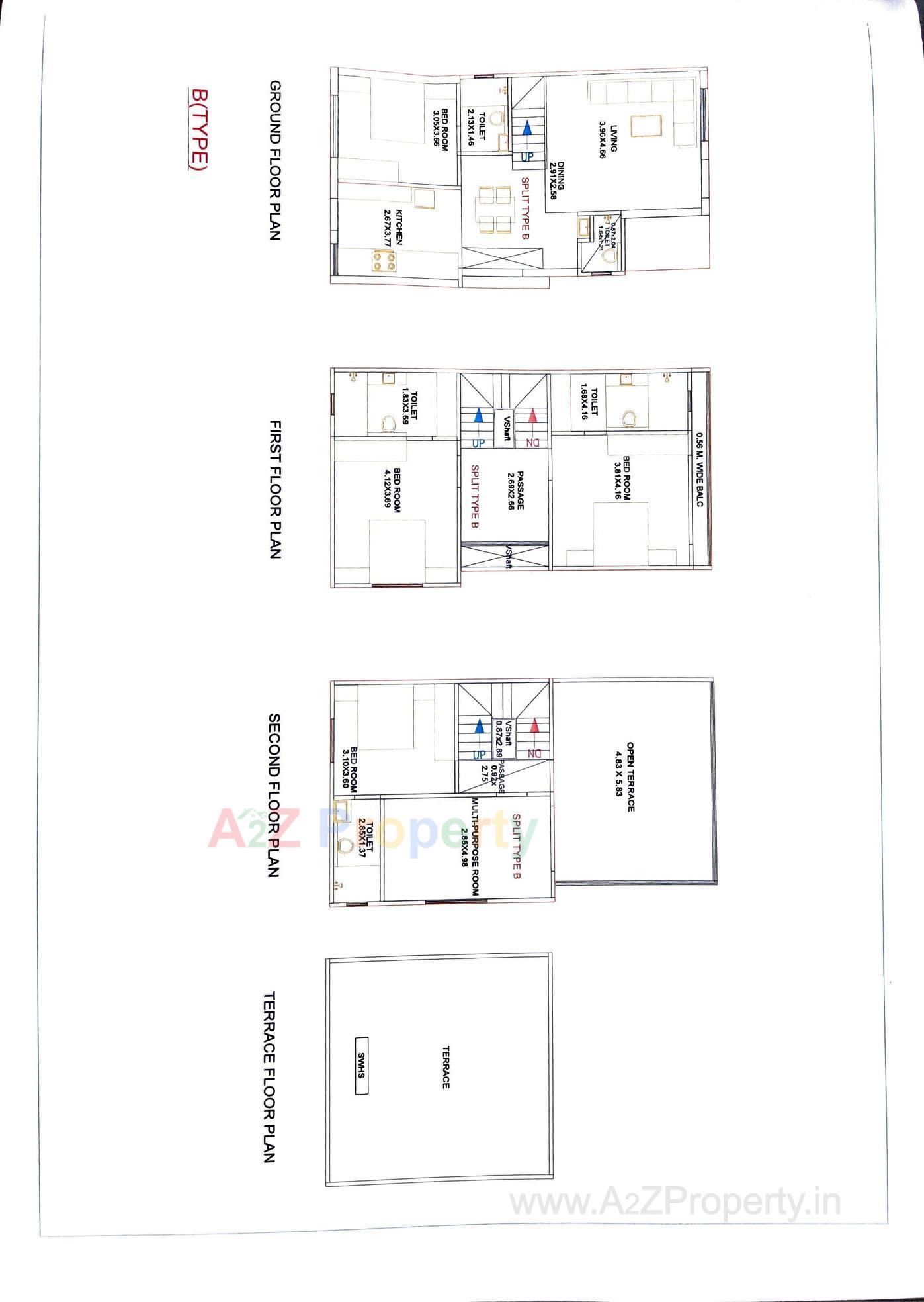 Layout of real estate project Green Leaf located at Sevasi, Vadodara, Gujarat