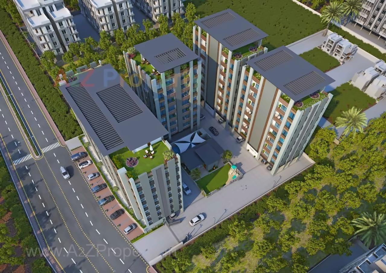 3D Elevation of real estate project Green Leaf Exotica located at Bhayli, Vadodara, Gujarat