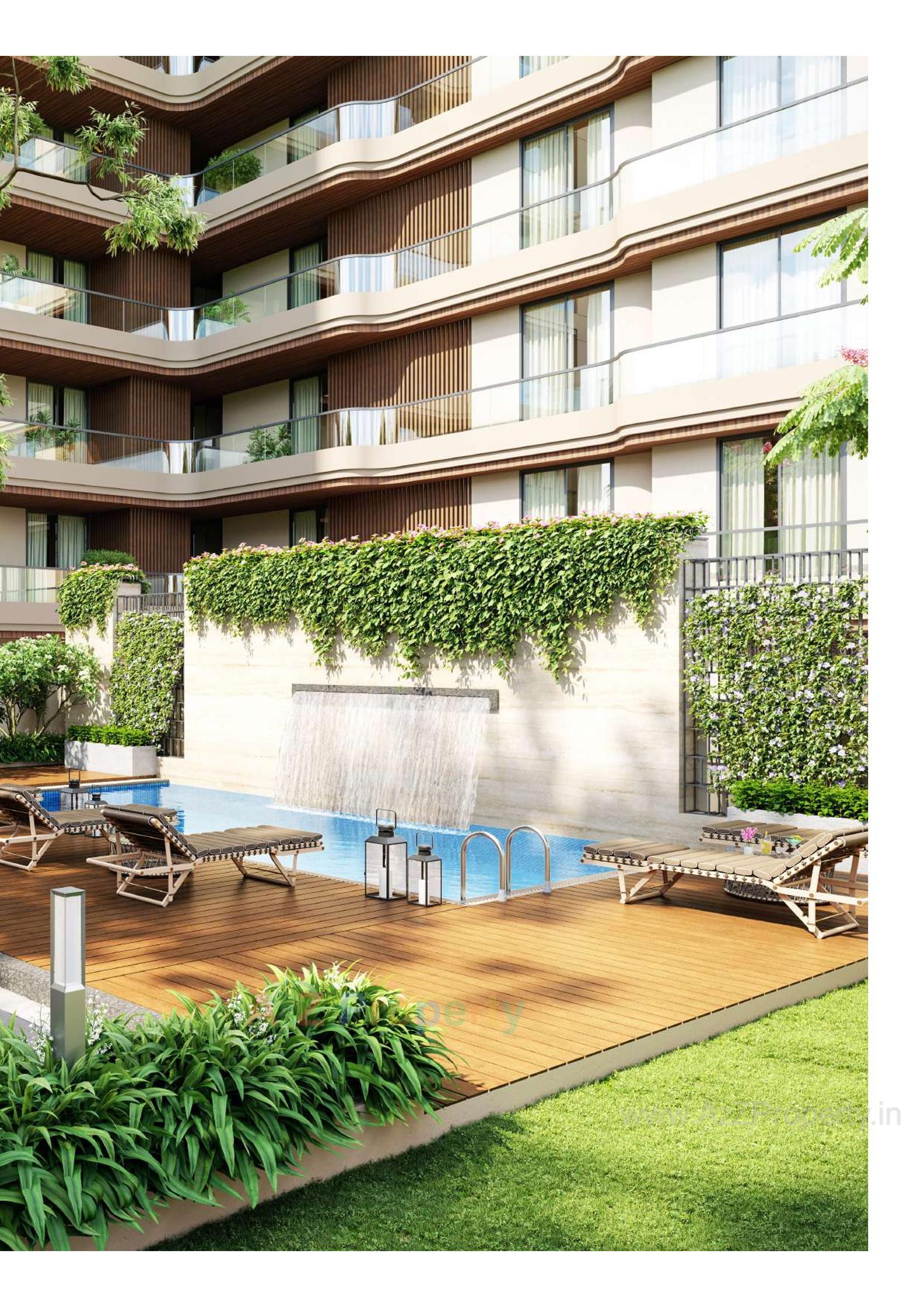 3D Elevation of real estate project Green Leaf Regalia located at Gotri, Vadodara, Gujarat