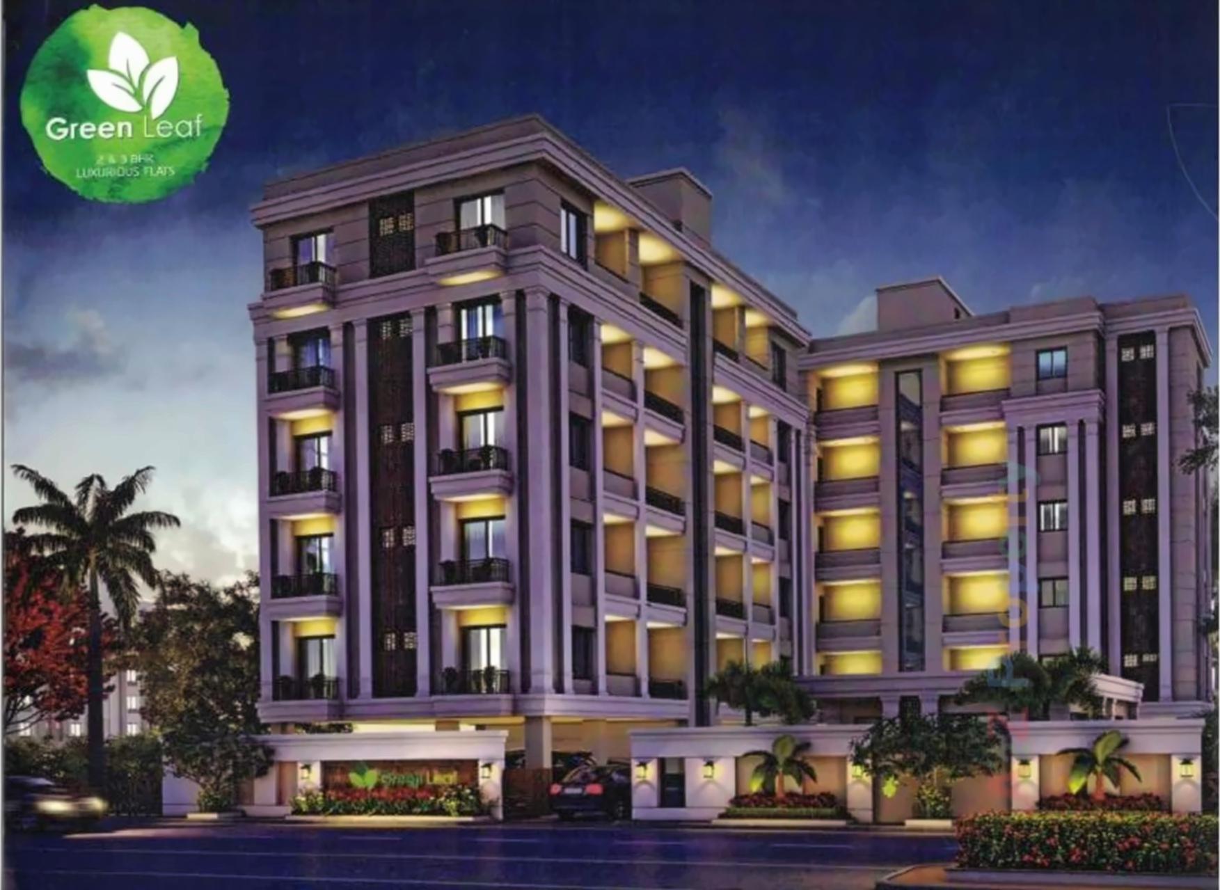 3D Elevation of real estate project Green Leaf located at Bhayli, Vadodara, Gujarat