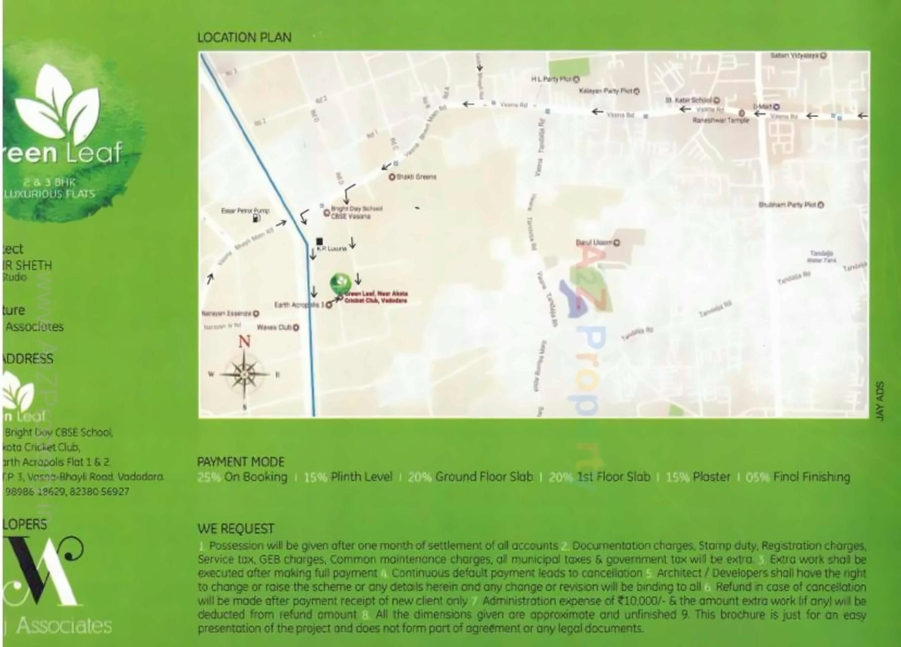  of real estate project Green Leaf located at Bhayli, Vadodara, Gujarat