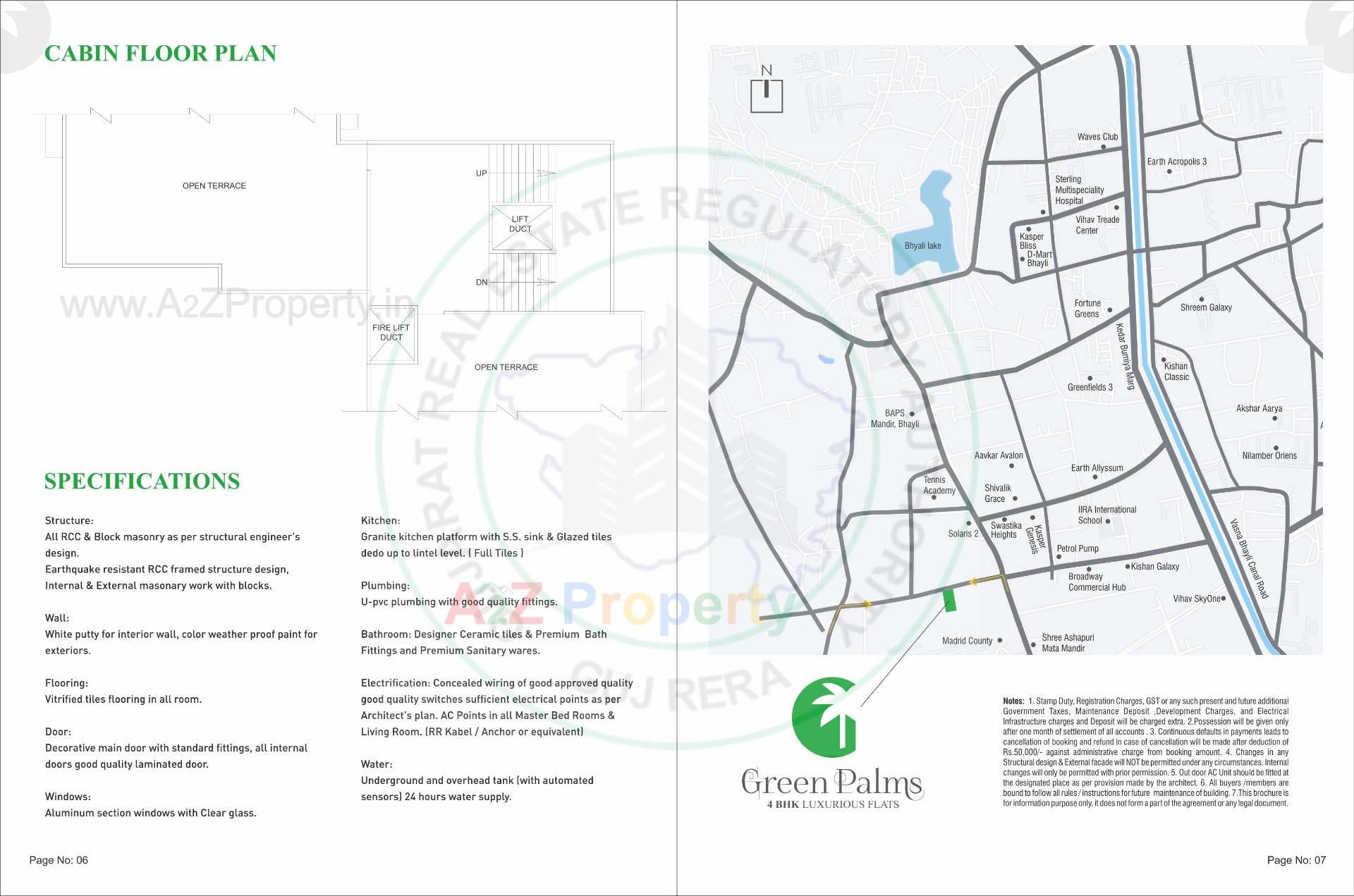  of real estate project Green Palms located at Bhayli, Vadodara, Gujarat