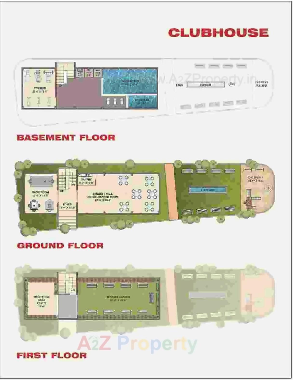 Layout of real estate project Greenfields located at Bhayli, Vadodara, Gujarat